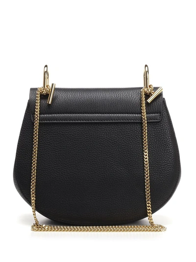 Shop Chloé Drew Shoulder Bag In Black