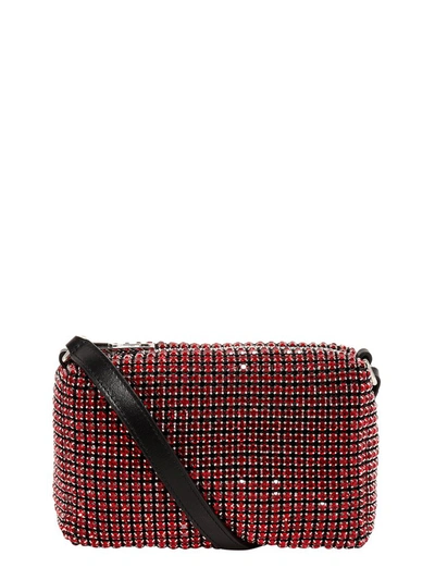 Shop Alexander Wang Heiress Rhinestone Pouch In Red
