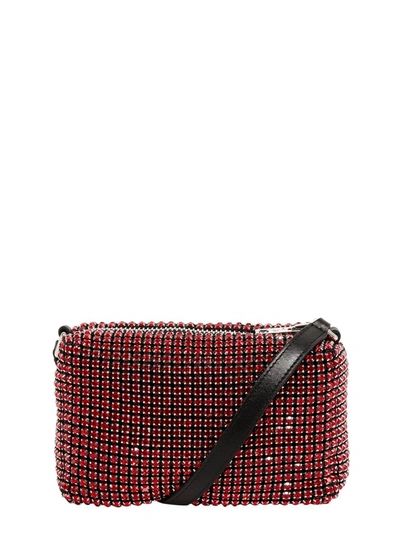 Shop Alexander Wang Heiress Rhinestone Pouch In Red