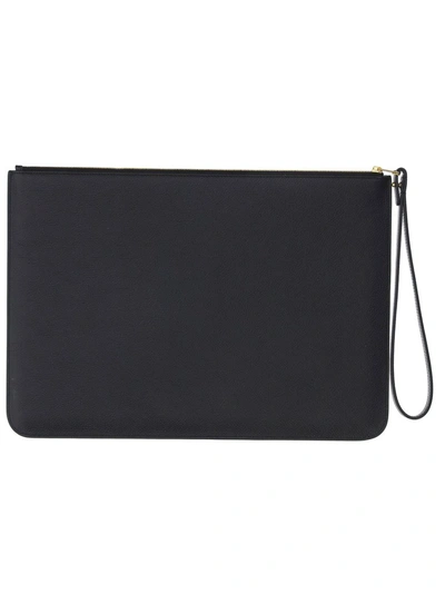Shop Balenciaga Cash Zipped Clutch Bag In Black