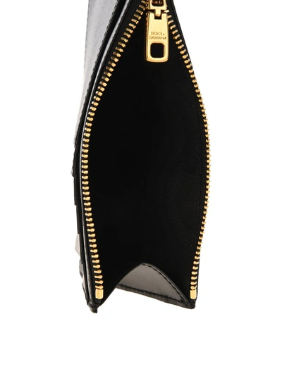 Shop Dolce & Gabbana Devotion Zipped Cardholder In Black