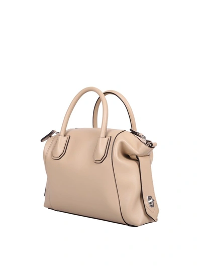Shop Givenchy Antigona Soft Small Tote Bag In Beige