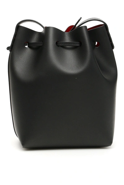 Shop Mansur Gavriel Mini Bucket Bag In Black