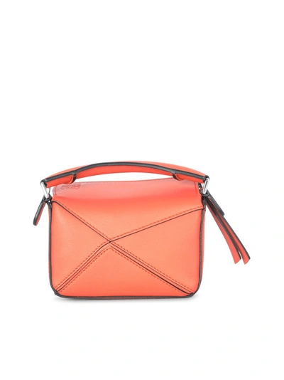 Shop Loewe Puzzle Nano Handbag In Red