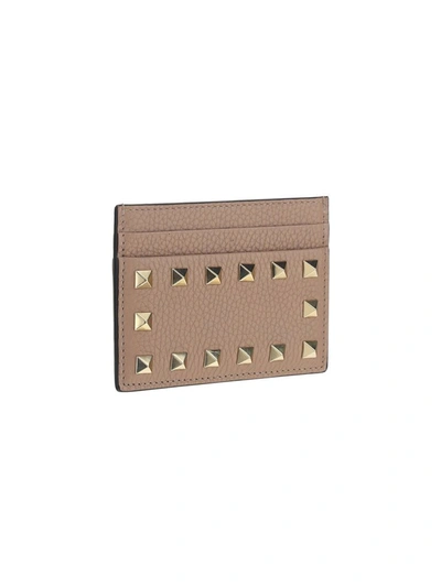 Shop Valentino Garavani Rockstud Cardholder In Pink