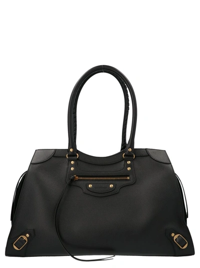 Shop Balenciaga Neo Classic City Large Tote Bag In Black