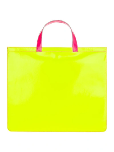 Shop Comme Des Garçons Wallet Super Fluorescent Tote Bag In Multi