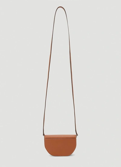 Shop Burberry Olympia Mini Shoulder Bag In Brown