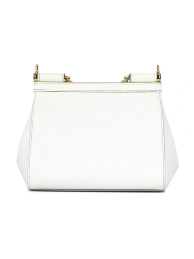 Shop Dolce & Gabbana Sicily Small Tote Bag In White