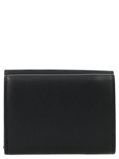 Shop Fendi Roma Micro Trifold Wallet In Black