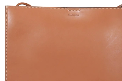 Shop Jil Sander Large Tangle Shoulder Bag In Brown