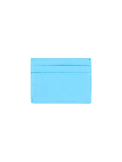 Shop Balenciaga Neo Classic Card Holder In Blue