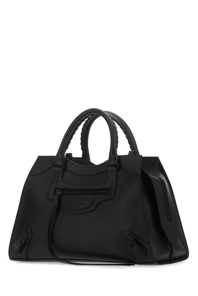 Shop Balenciaga Neo Classic City Tote Bag In Black