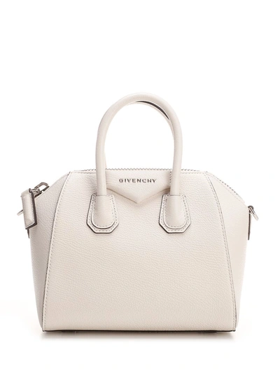 Shop Givenchy Antigona Mini Tote Bag In White