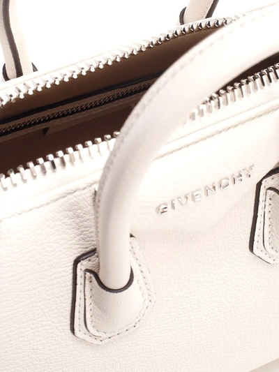 Shop Givenchy Antigona Mini Tote Bag In White