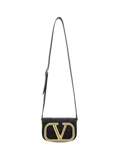 Shop Valentino Supervee Small Shoulder Bag In Black