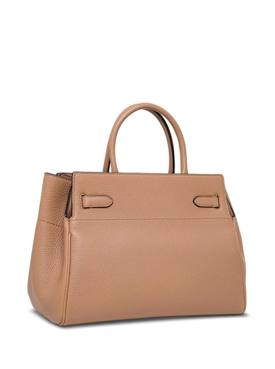 Shop Mulberry Belted Bayswater Tote Bag In Beige