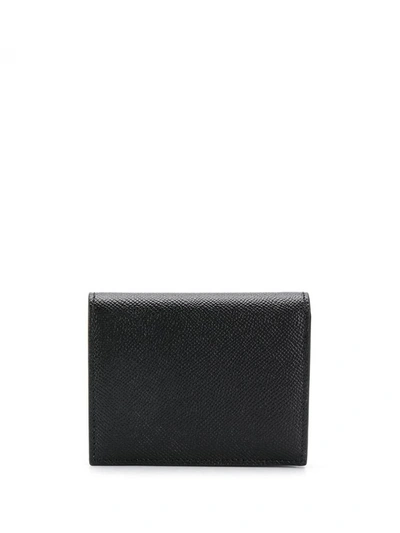Shop Ferragamo Salvatore  Gancini Compact Wallet In Black