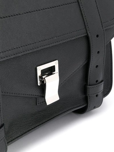 Shop Proenza Schouler Ps1 Foldover Medium Tote Bag In Black