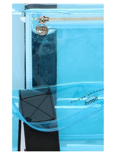 Shop Chiara Ferragni Logomania Tote Bag In Blue