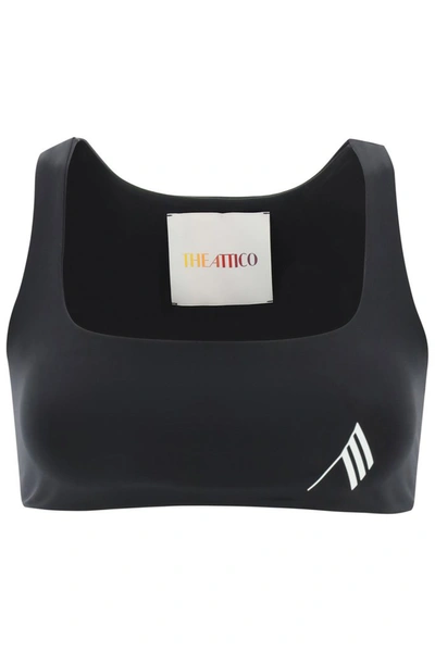 Shop Attico The  Logo Detailed Sports Bra In Black