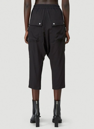 Shop Rick Owens Bauhaus Drawstring Pants In Black