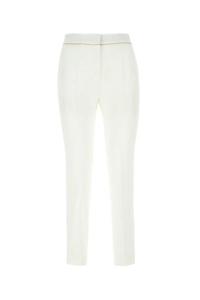 Shop Max Mara Stella Tailored Pants In White