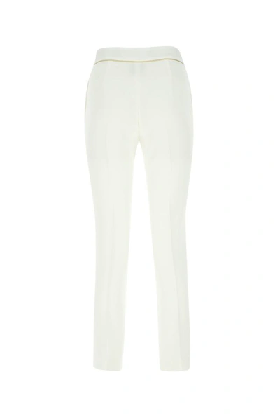 Shop Max Mara Stella Tailored Pants In White