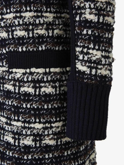 Shop Chloé Tweed Knit Long Cardigan In Multi