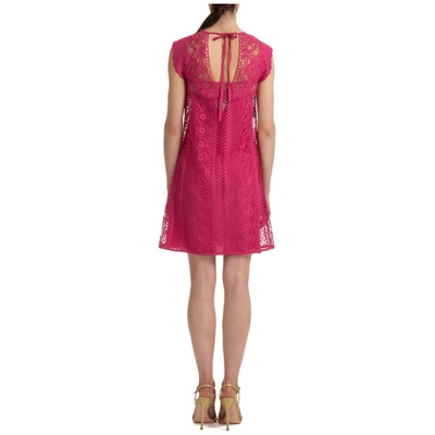 Shop Alberta Ferretti Embroidered Mini Dress In Pink