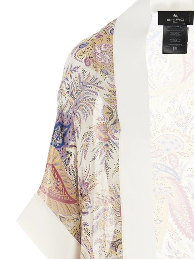 Shop Etro Paisley Printed Kimono In Multi