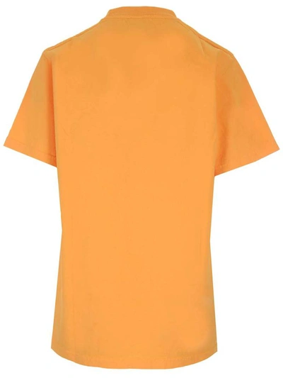 Shop Sporty And Rich Sporty & Rich Logo Print T In Yellow