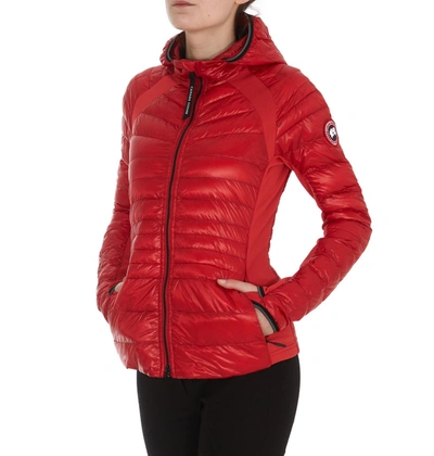 Shop Canada Goose Hybridge Lite Hooded Jacket In Red