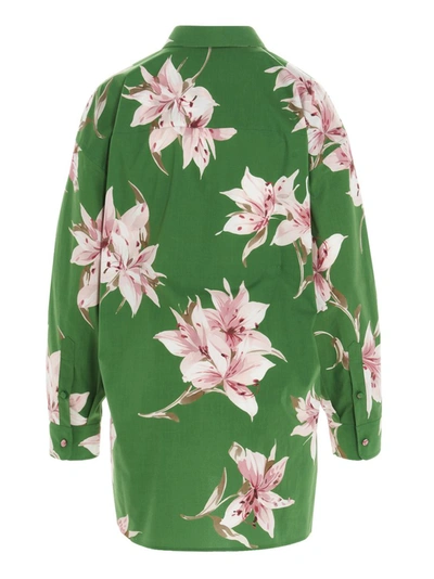 Shop Valentino Floral Printed Shirt In Multi