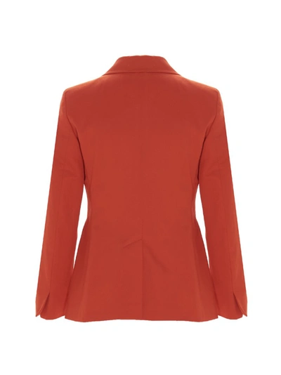 Shop Weekend Max Mara Single Breasted Blazer In Red