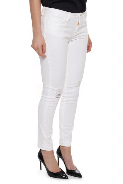 Shop Dolce & Gabbana Distressed Skinny Jeans In White