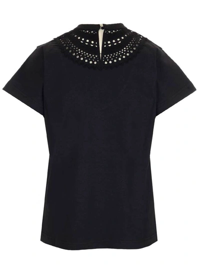 Shop Alaïa Broderie Anglaise T In Black