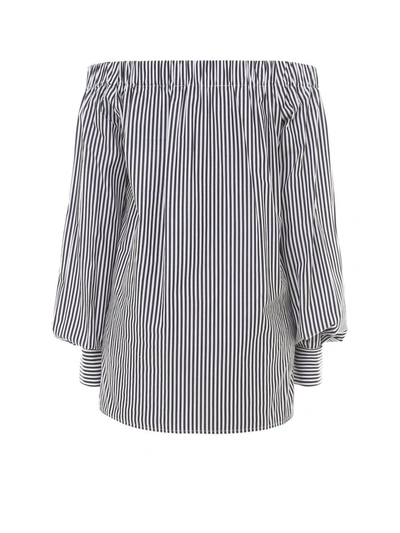 Shop Max Mara Striped Off In Multi