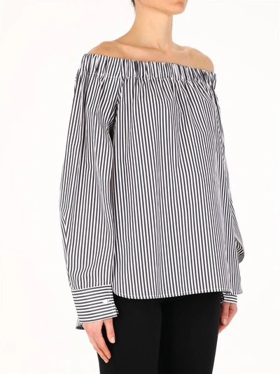 Shop Max Mara Striped Off In Multi