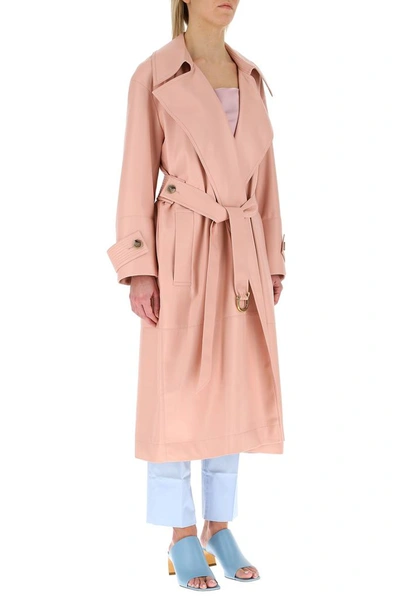 Shop Nanushka Amal Trench Coat In Pink