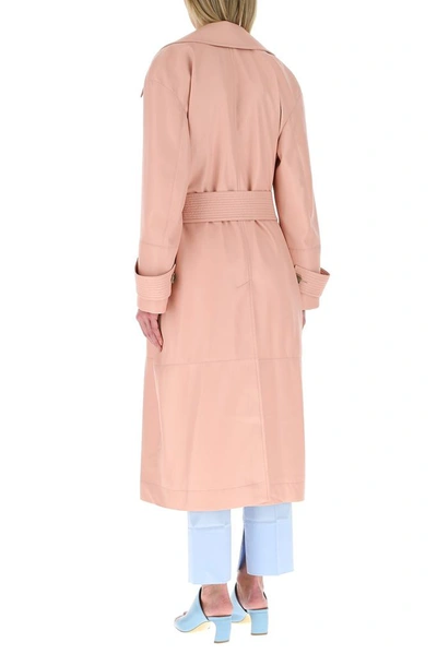 Shop Nanushka Amal Trench Coat In Pink