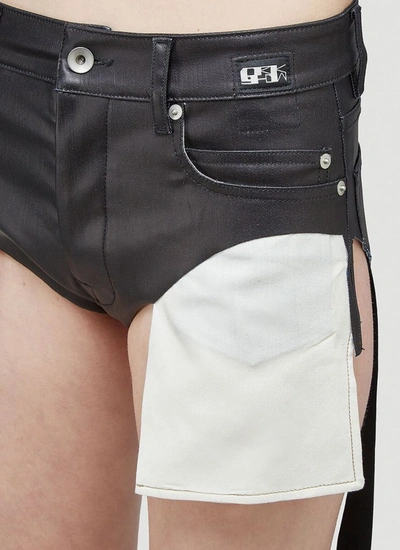 Shop Rick Owens Exposed Pockets Duke Shorts In Black