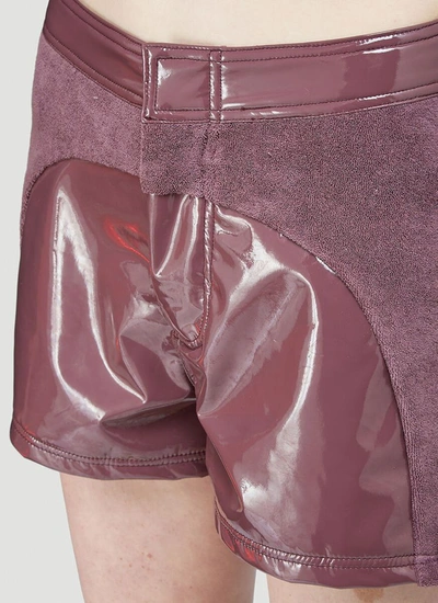 Shop Maisie Wilen Cyborg Shorts In Purple