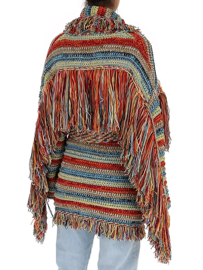 Shop Alanui Sunset Over The Colorado River Cardigan In Multi