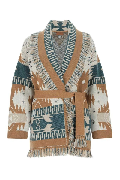 Shop Alanui Dream Big Cardigan In Multi