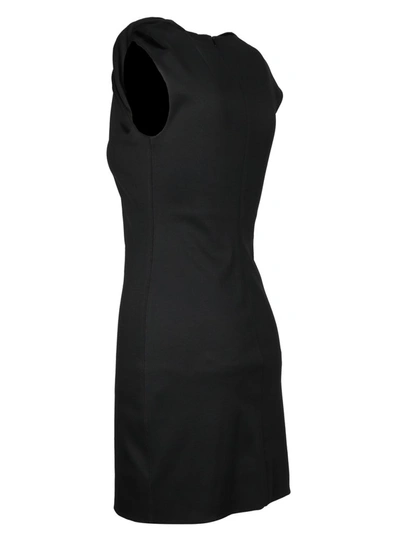 Shop Helmut Lang Twist Tank Dress In Black