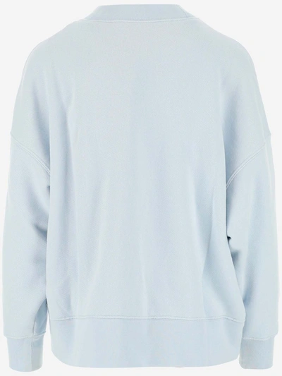 Shop Palm Angels Crewneck Sweatshirt In Blue