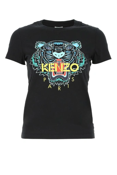 Shop Kenzo Tiger Printed T In Black