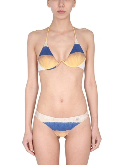 Shop Alberta Ferretti Tie Dye Print Bikini Set In Multi