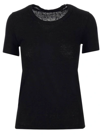 Shop Isabel Marant Étoile Killian Fitted T In Black